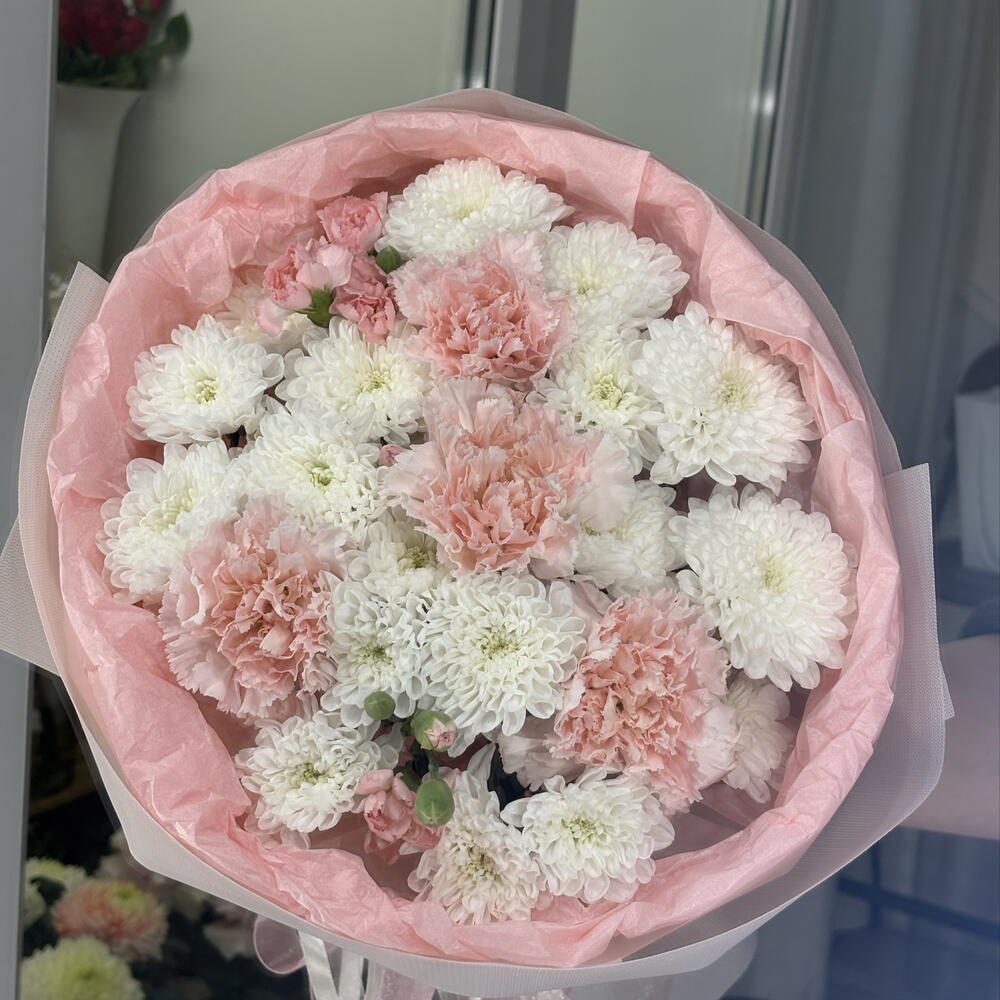 Букет с диантусами