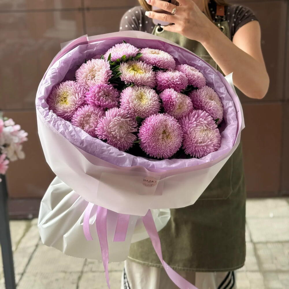 Букет с астрами 🌸