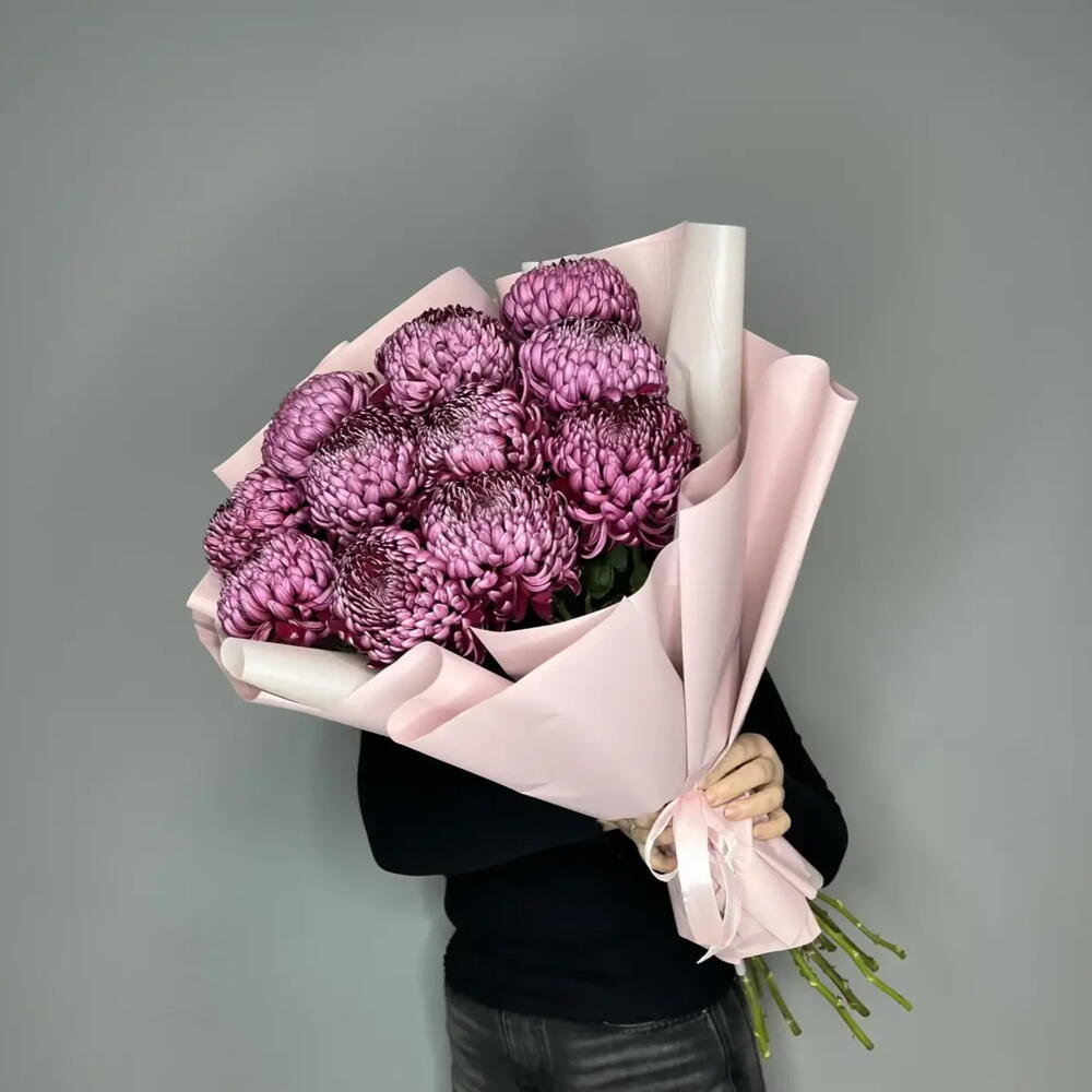 Моно букет.Хризантема Крымская бигуди🌸