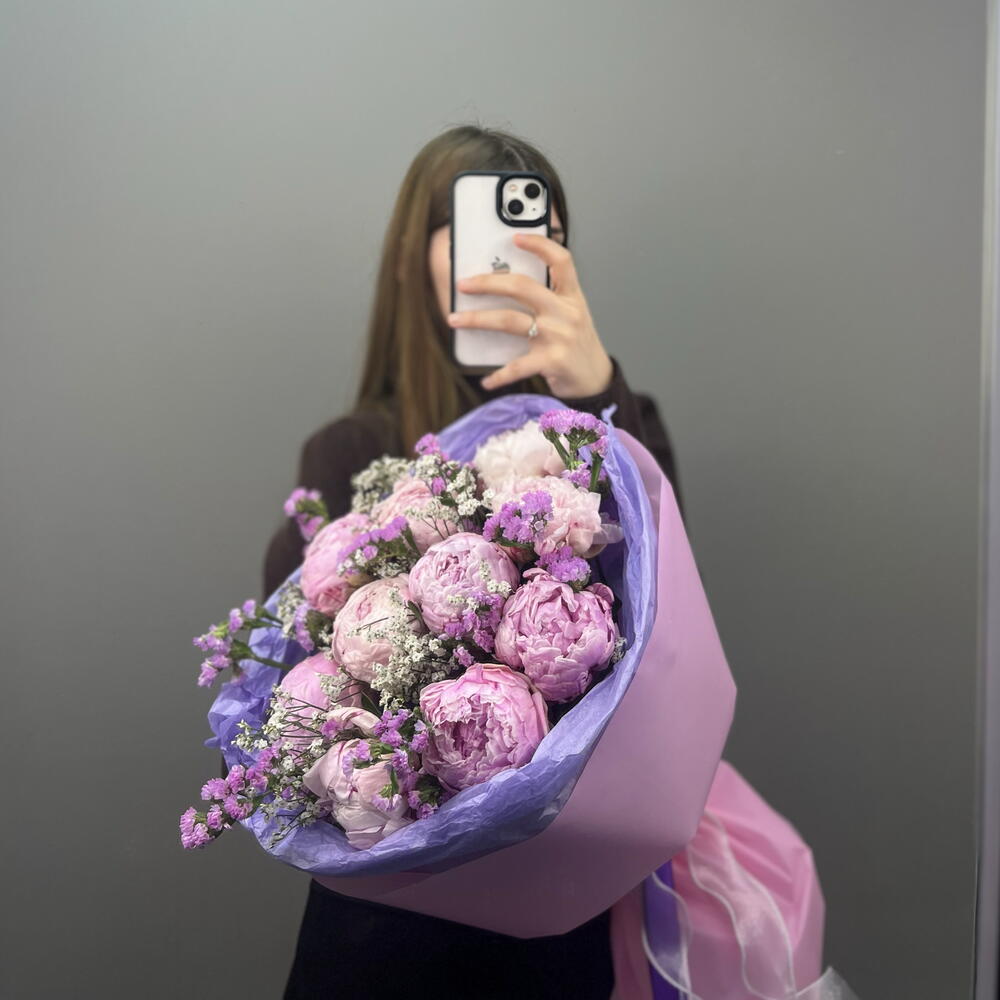 Букет из пион😍