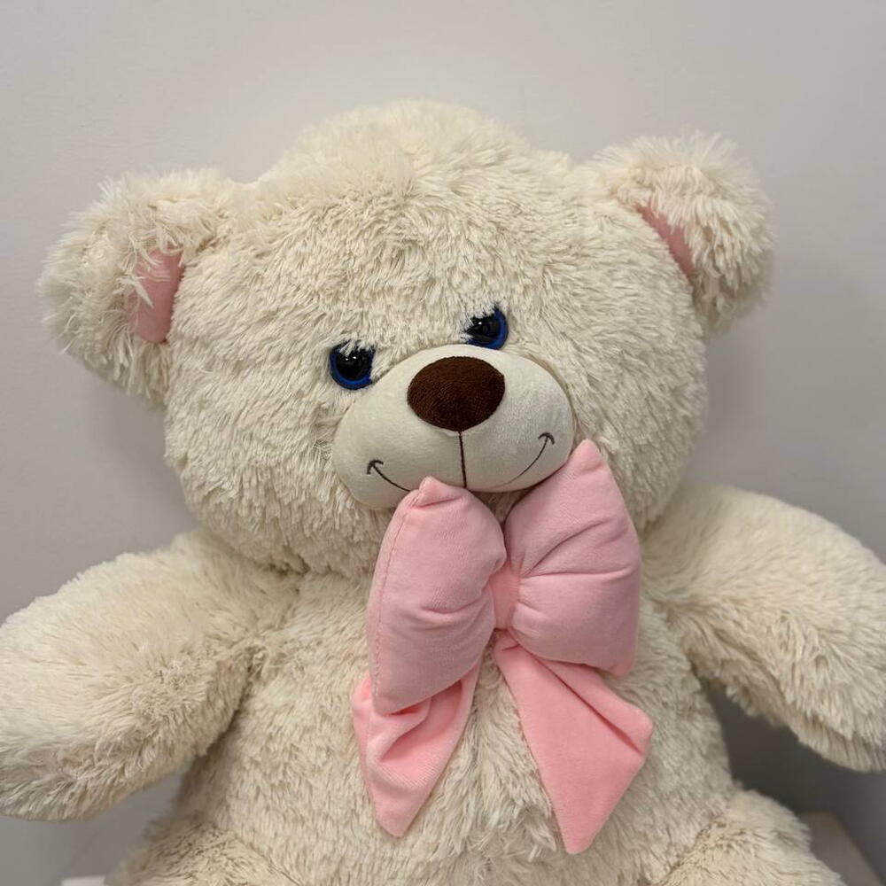 Плюшевый мишка с бантом 50 см 🧸💗
