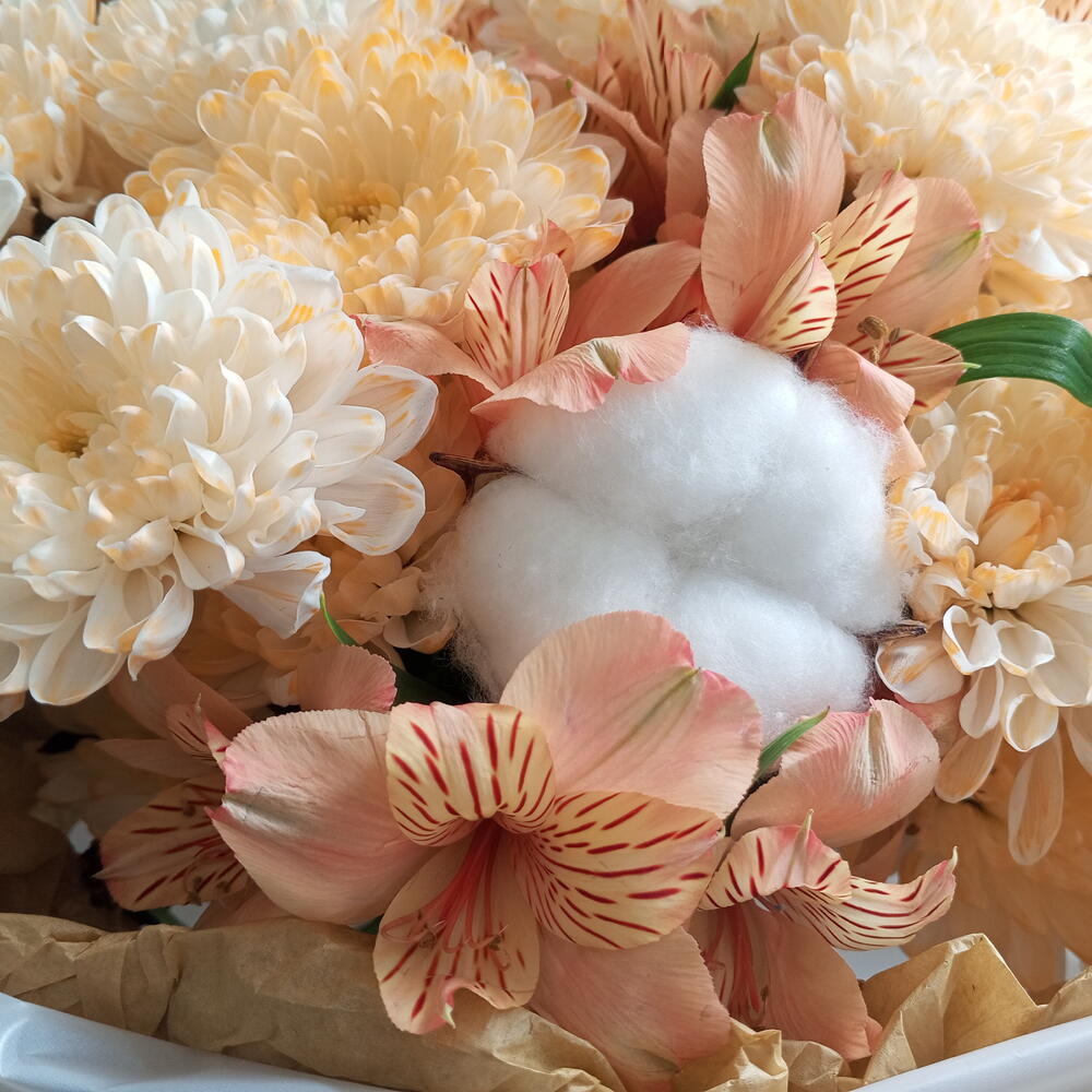 Хит!!! Букет хризантема с альстромерией