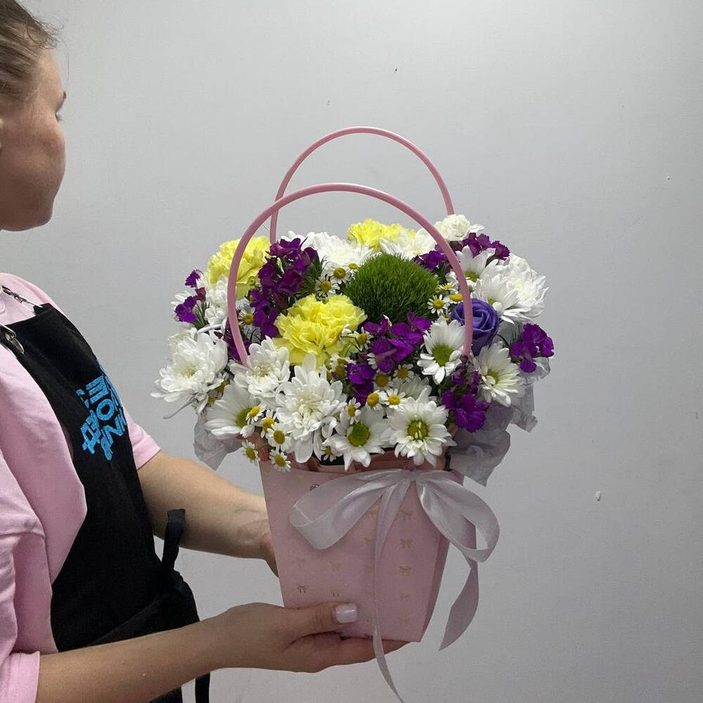 Сборная композиция в сумочке
