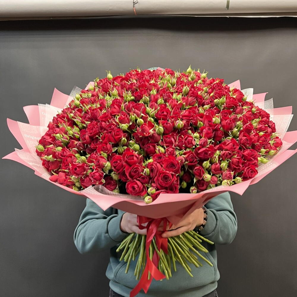 Пионовидные кустовые розы 🌹 101шт