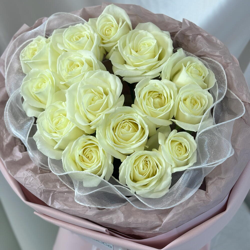 Букет белых роз🌸