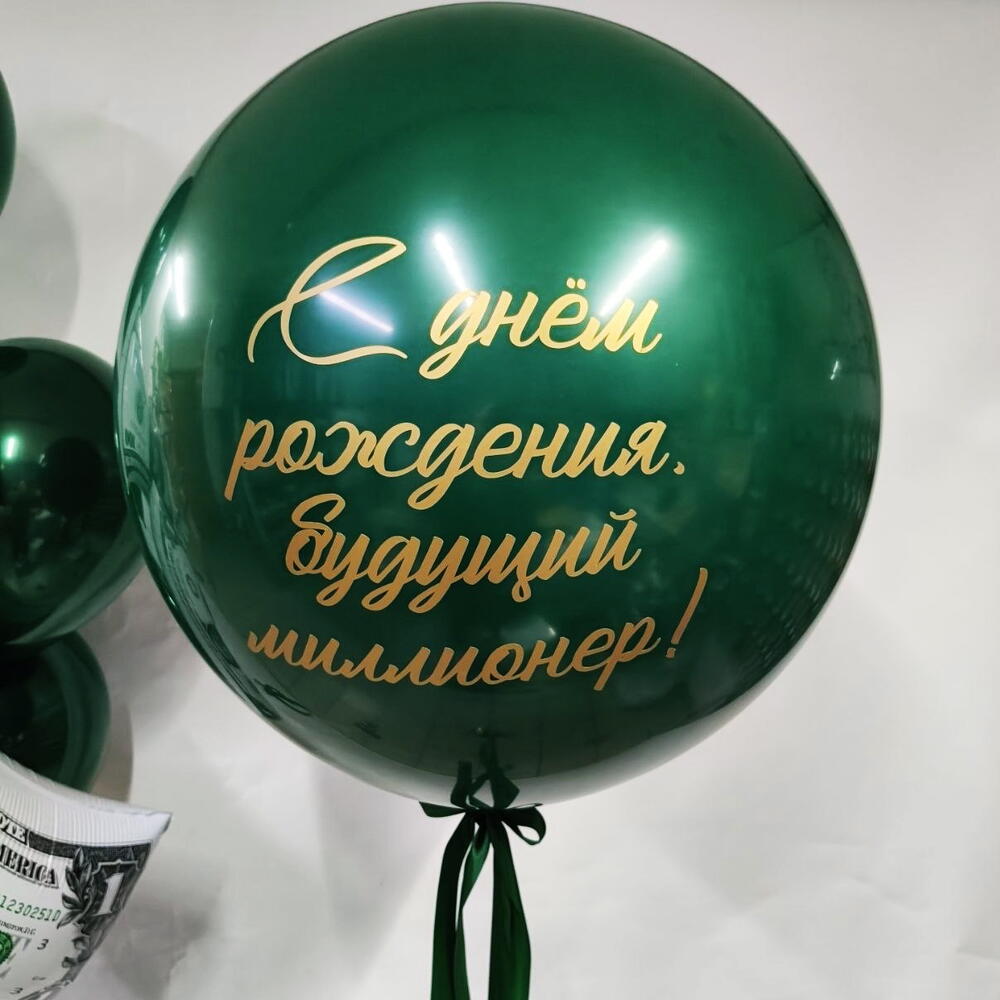 Набор шаров "Будущему миллионеру" для мужчины