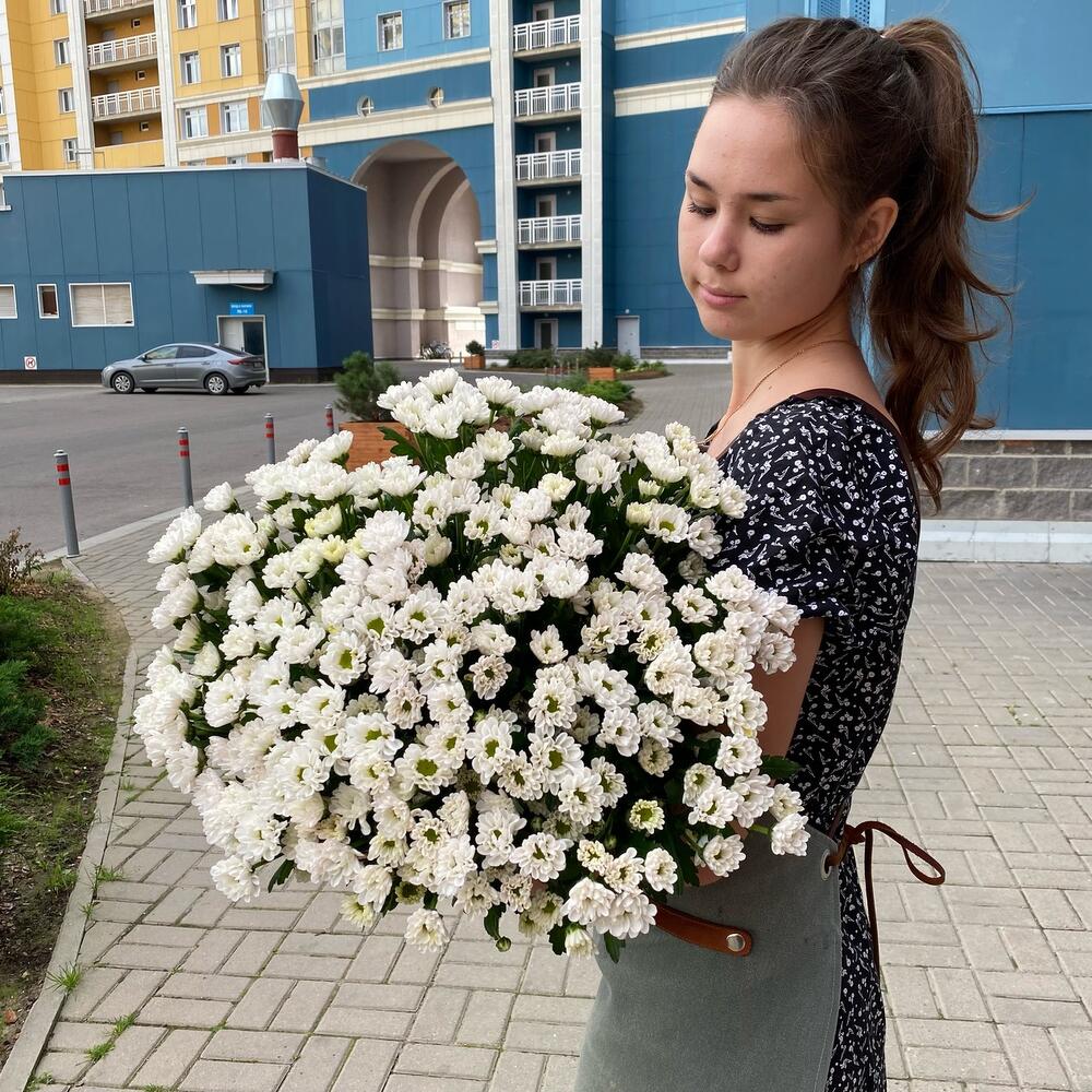 Букет белых Сантини