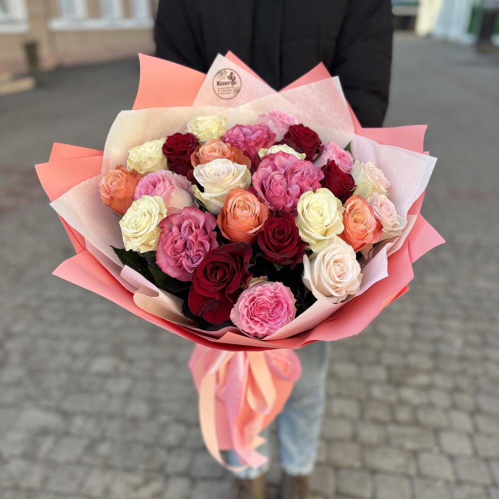 Bouquet of 25 Idyllic roses