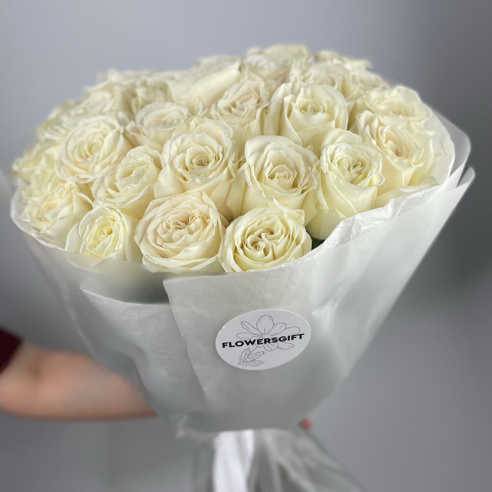 🌹 Букет от Flowersgift из 35 белых роз ▪️ 9