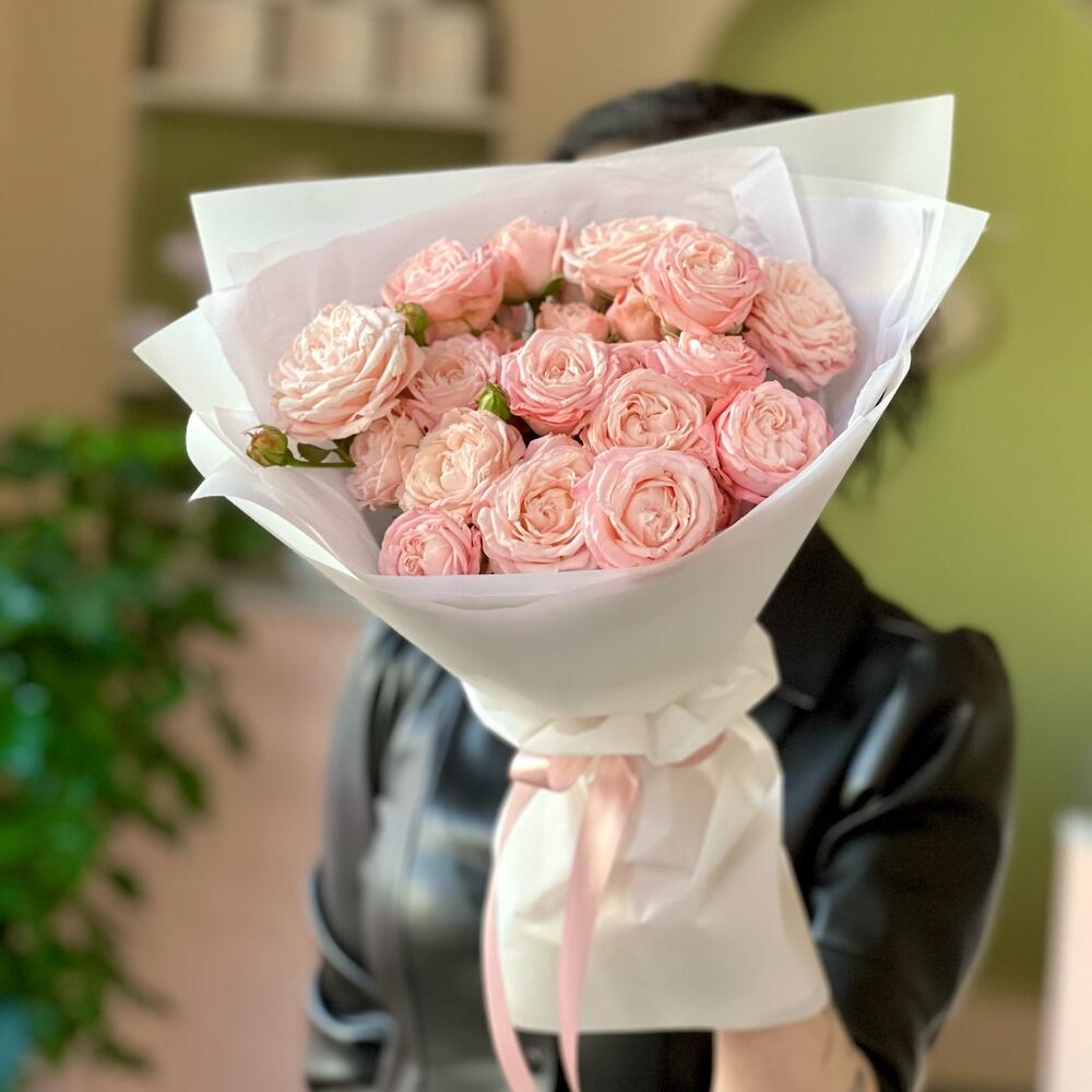 Кустовая пион.роза Бомбастик 7 роз