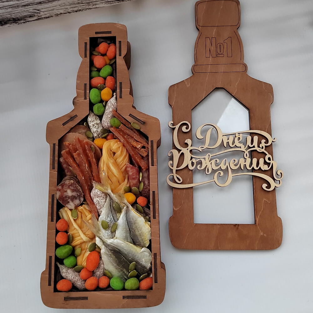 ФЛАУ ХИТ. Набор мясной Бутылка праздничная
