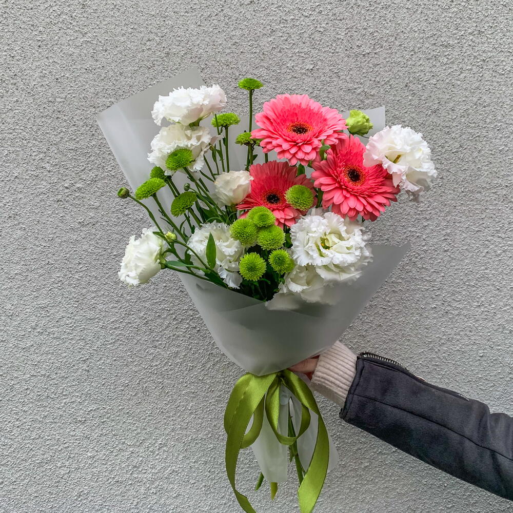 Gerberas and eustomas