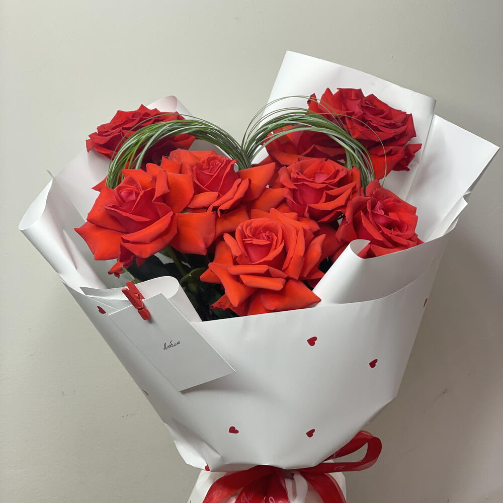 Сердечко из Французских роз