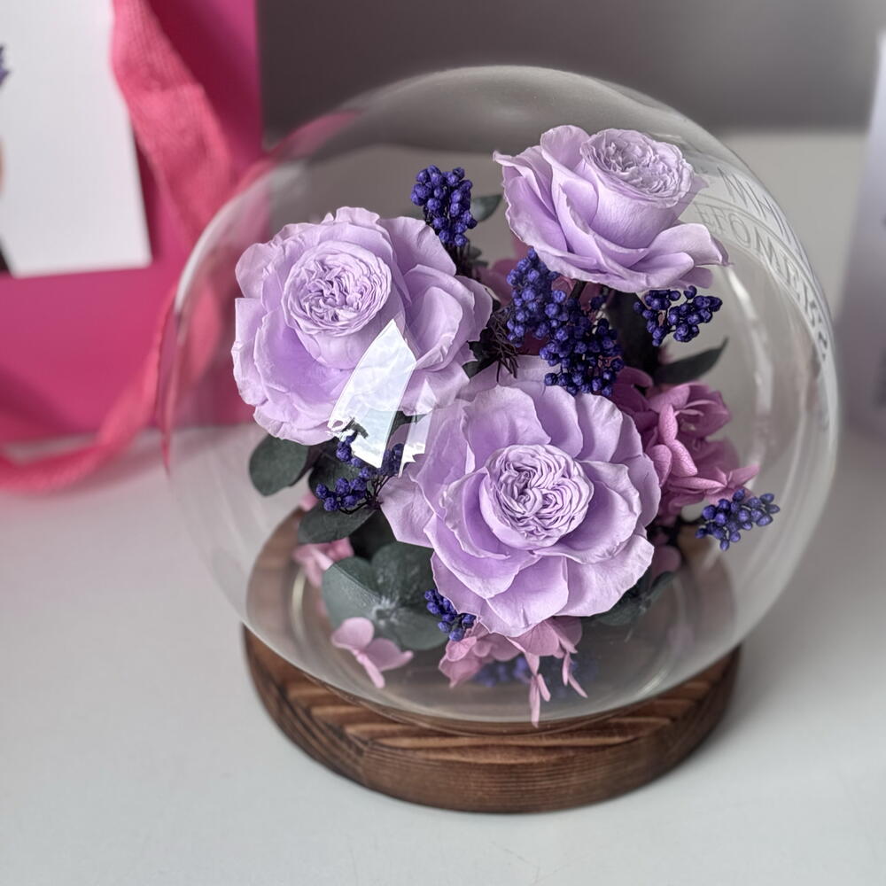 Колба с розами фиолетовая 💜