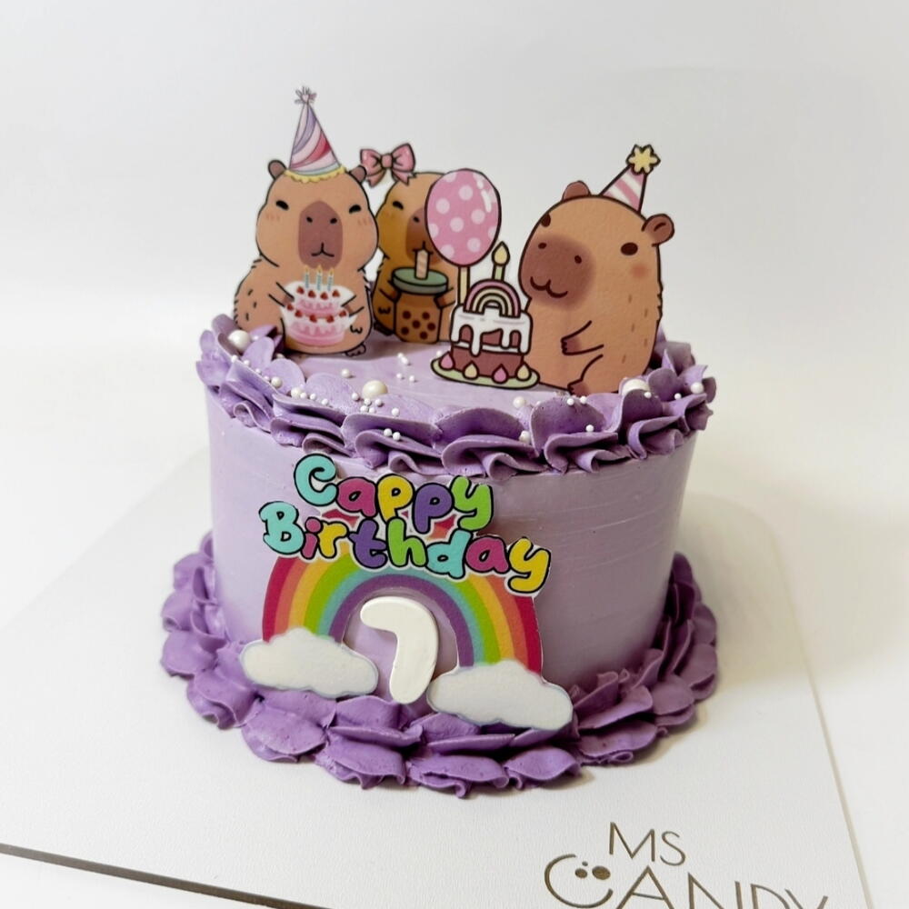 Торт "Cappy Birthday", вес 1,2 кг, на день рождения, мальчику, сыну, малышу, дочери, девочке