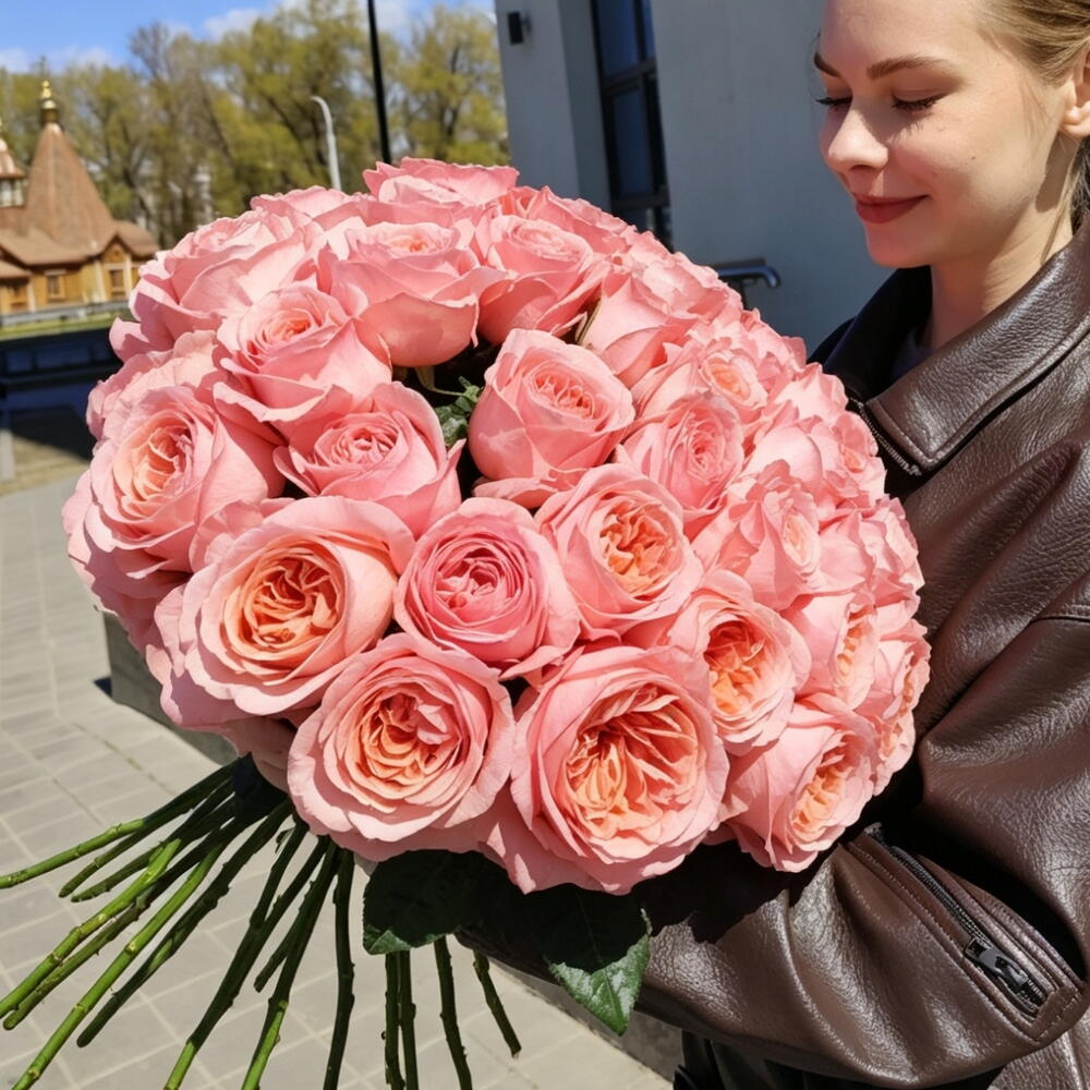 Розы пионовидная Пинк Экспрешн