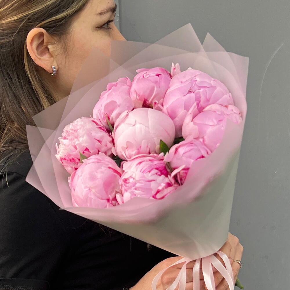 9 Пионы Сара Бернар в матовой упаковке (0006) peony