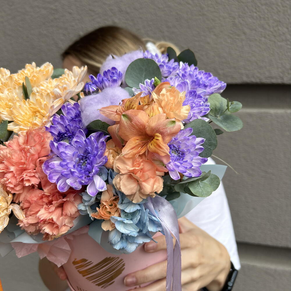 Композиция «Учительская симфония» 🧡💜 отличный вариант для учителя👩‍🏫 яркая, стойкая, пушистая 🤗