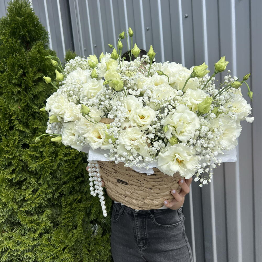 Эустома и гипсофила 💐