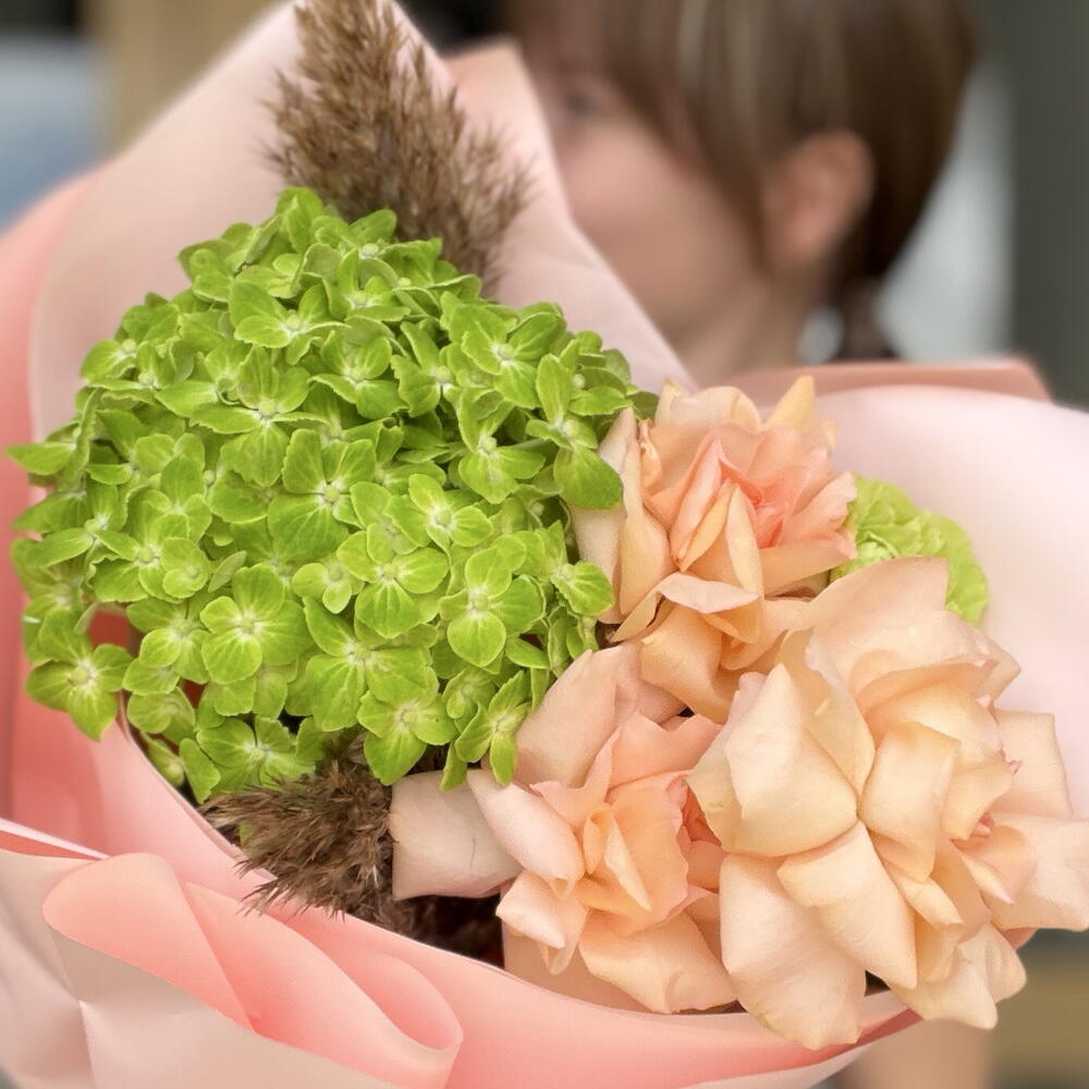 Букет «Гортензии и французских роз» 🌿🌸нежный, свежий букет для любимого человека 💌