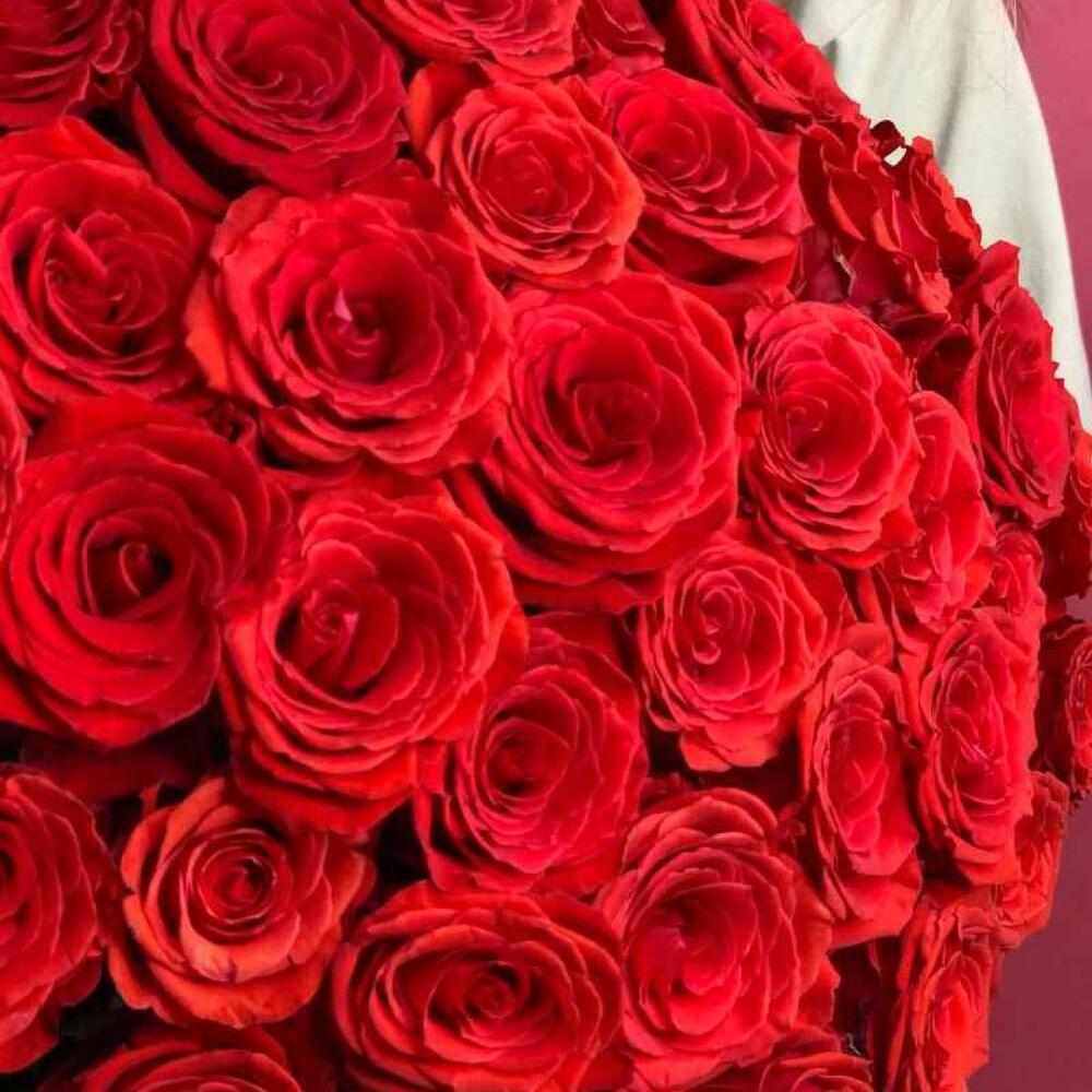🌹 Букет от Flowersgift из 51 красной розы ▪️ 40