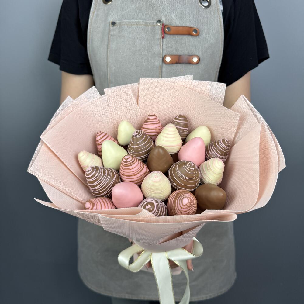 Ramo de fresas cubiertas de chocolate talla S