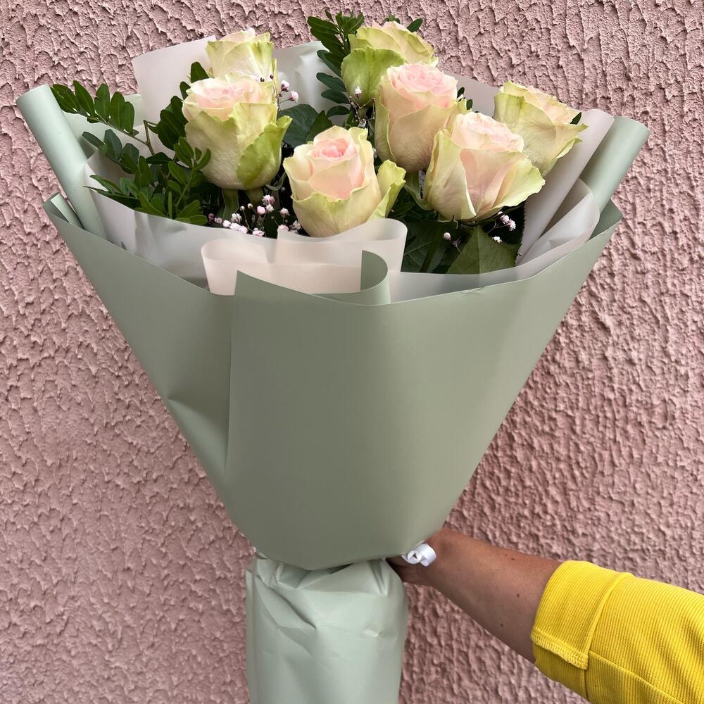 Букет из нежно-розовой 🌸розы