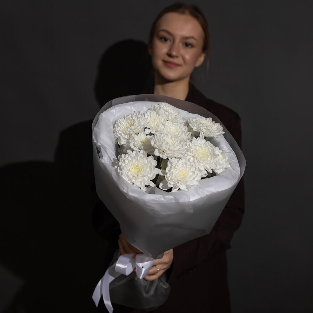 Букет белая хризантема