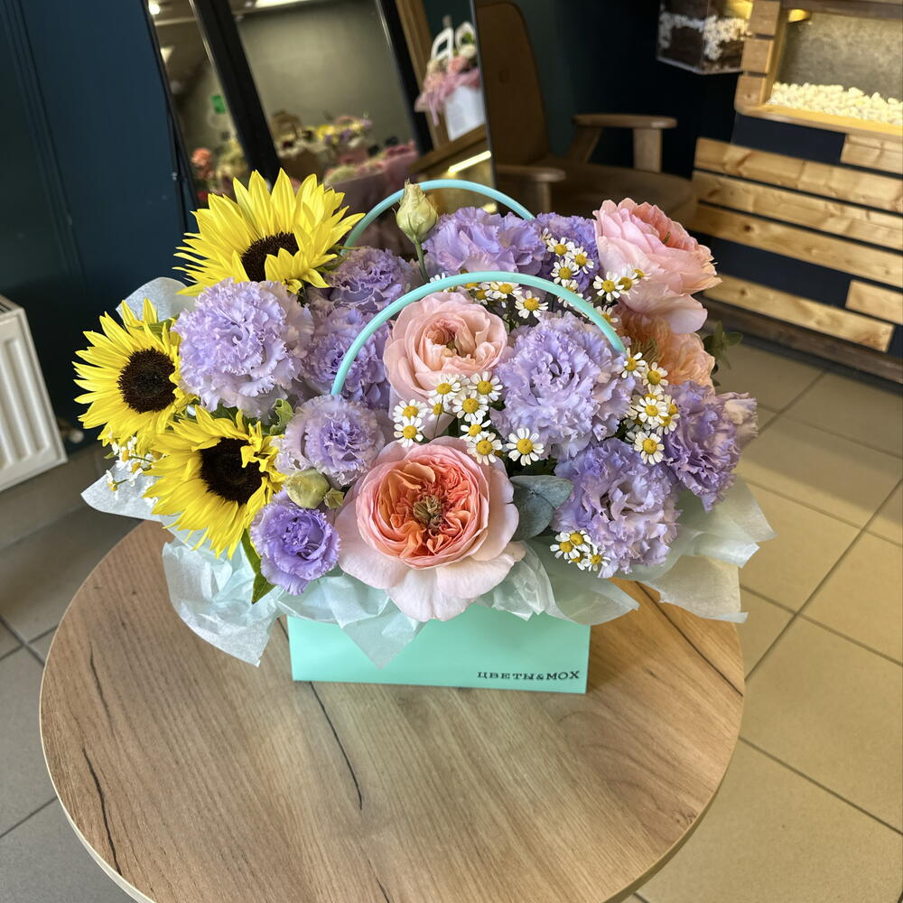 Летняя сумочка с цветами микс 🌸