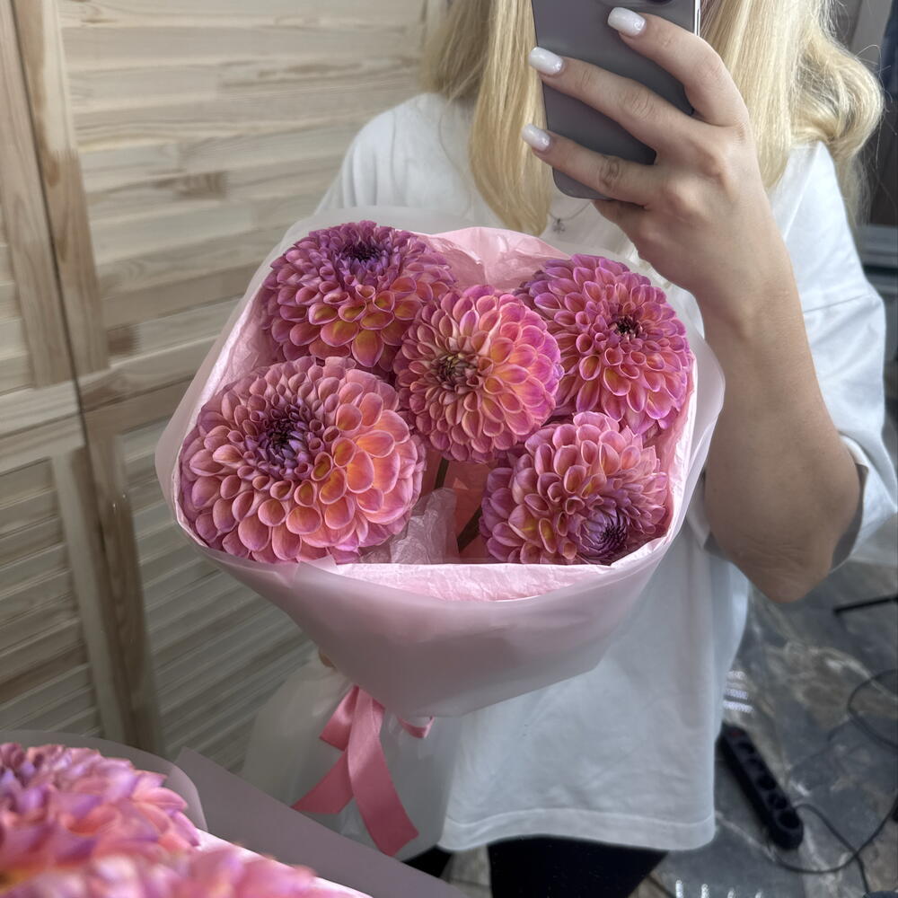 5 фермерских георгинов🩷