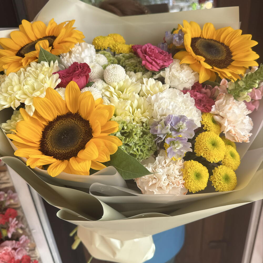 Букет с подсолнухами 🧡