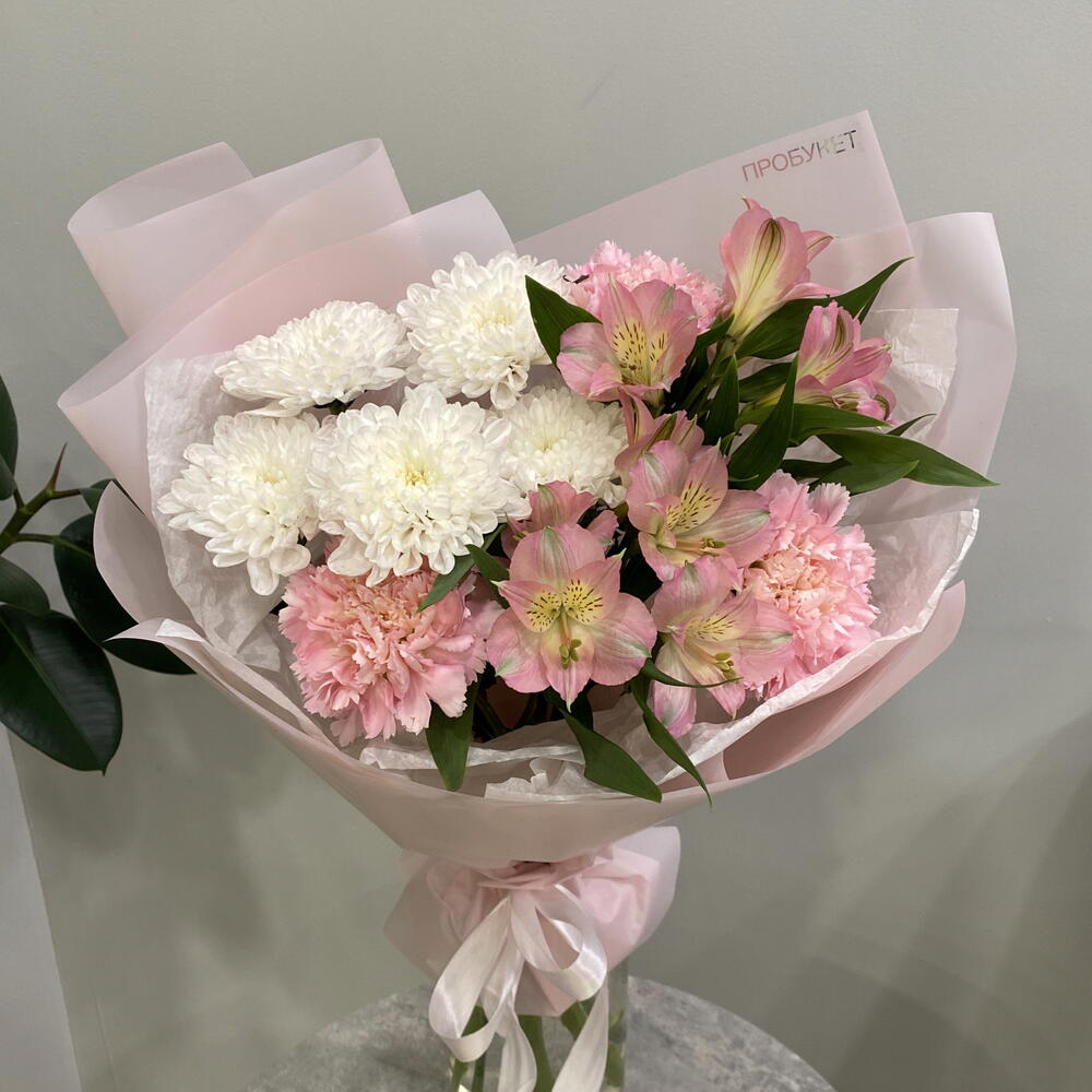 Букет комплимент в розовых тонах 🌸