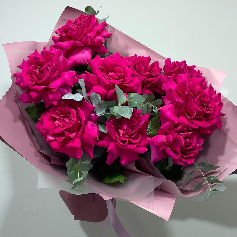 Букет яркие французские розы любимой девушке💞