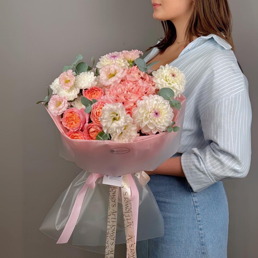 Цветы Букет Art Flowers Персиковый поцелуй