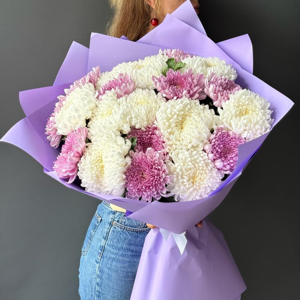Хризантемы 💜🤍