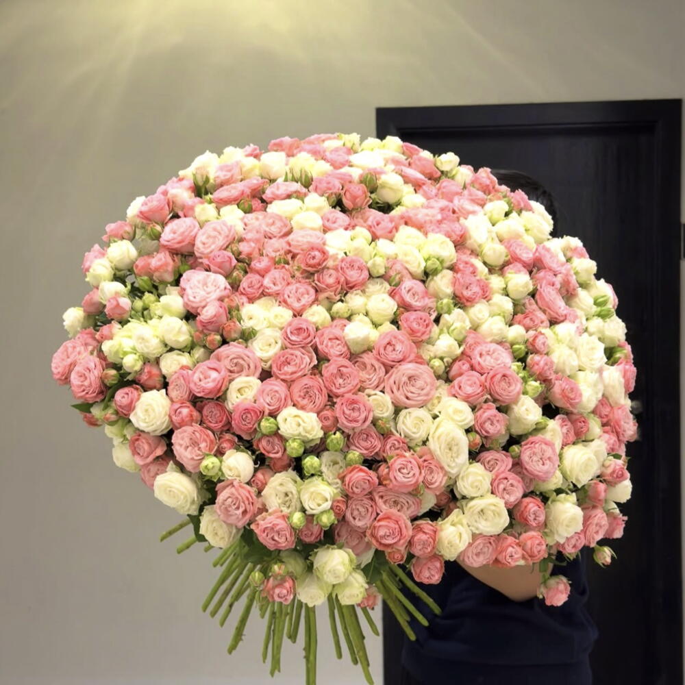 Bouquet Total Pink   White