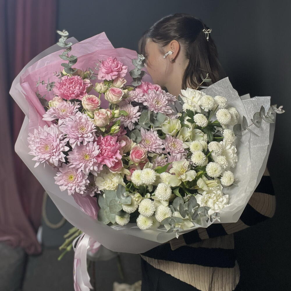 Букет в двух оттенках🤍💕