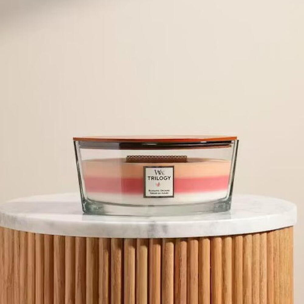 Ароматическая свеча WoodWick Цветущий сад, эллипс тройная 453 гр