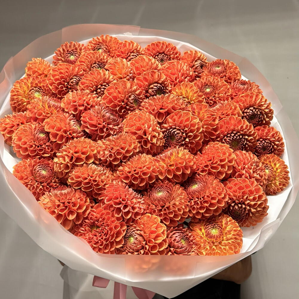 Букет из георгин🧡