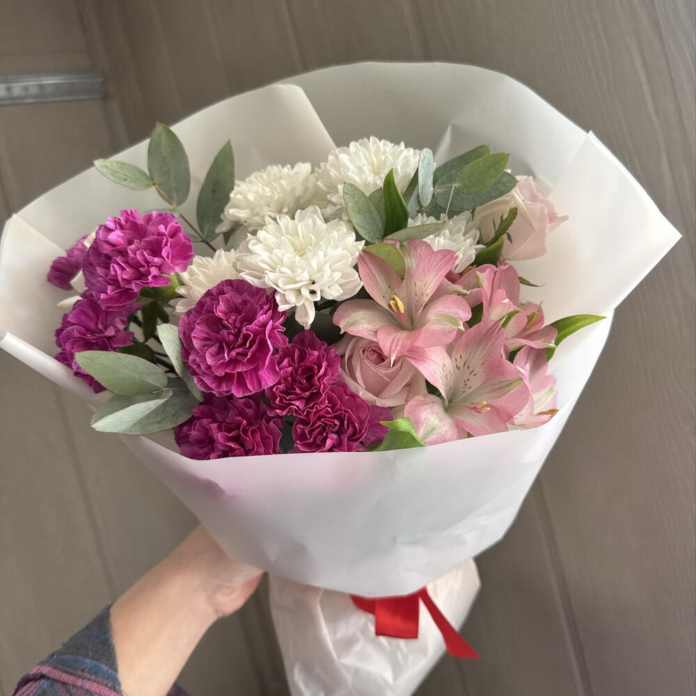Красотке💜🎀букет сборный