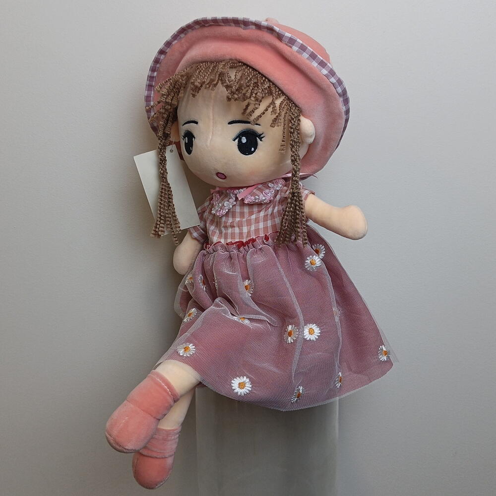 Мягкая игрушка девочка в шляпе👒
