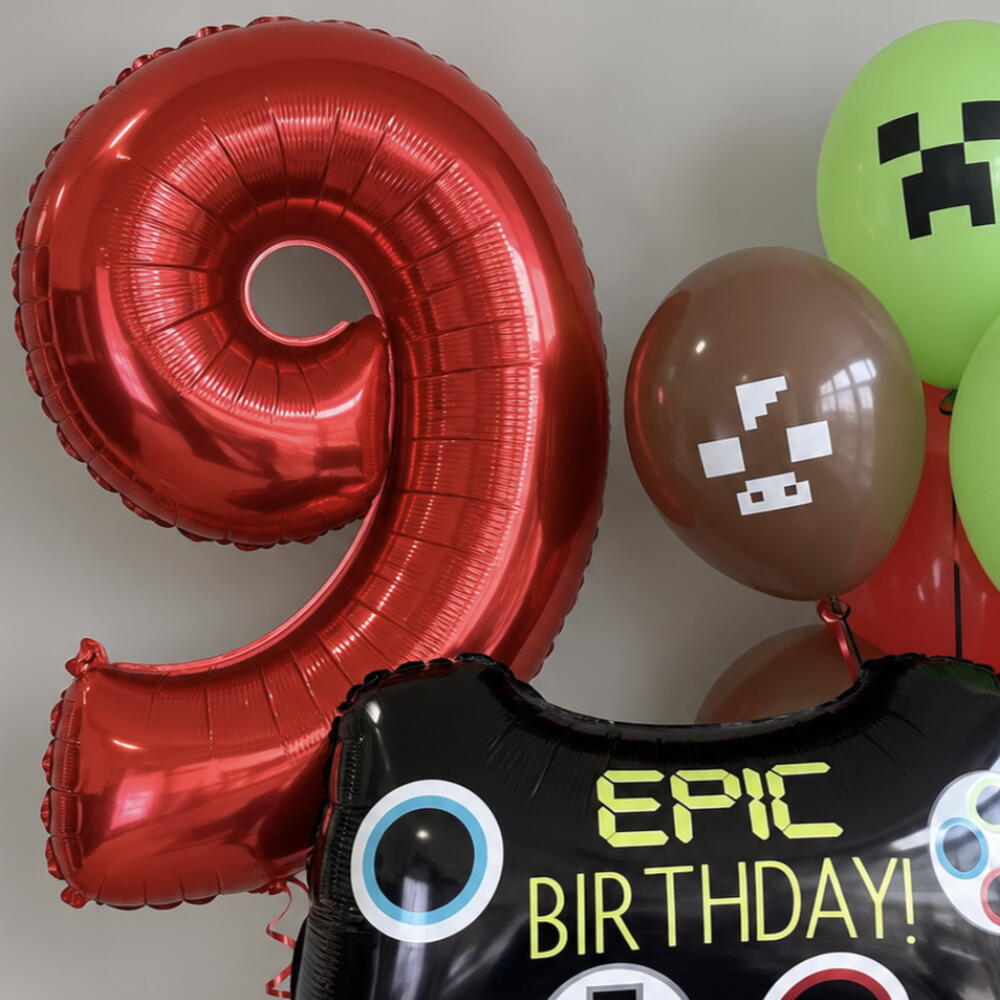 🎮 Набор шаров «Minecraft — Epic Birthday»