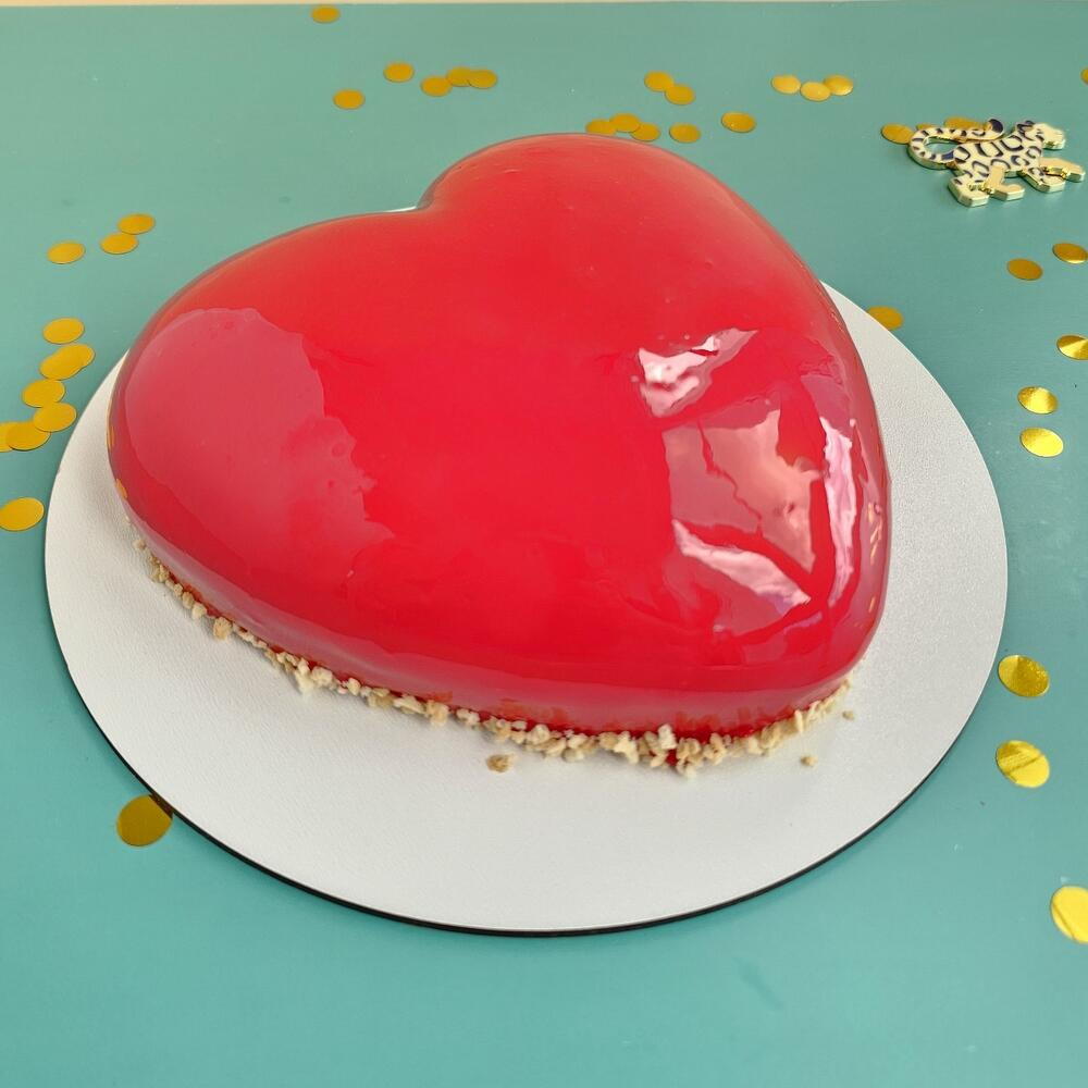 Торт 1 кг сердце большое, LOVE подарок