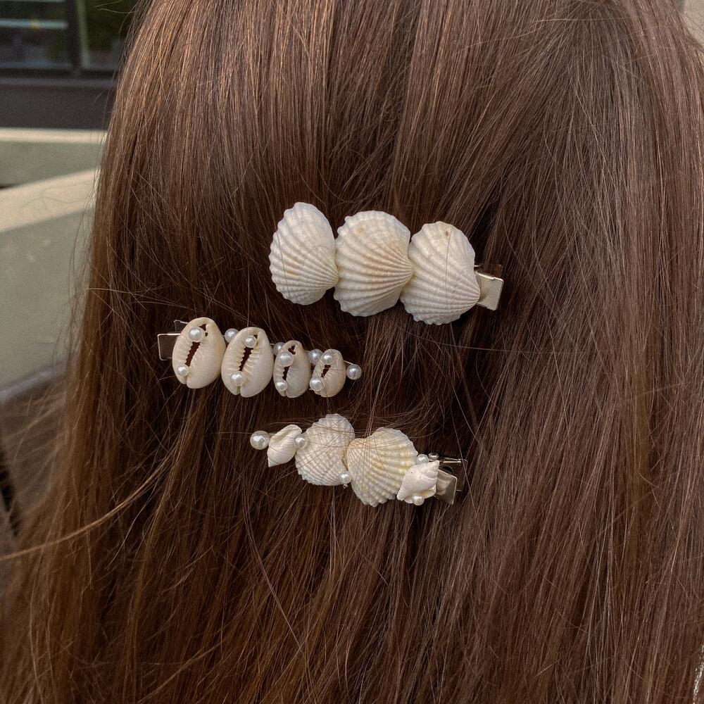 Заколки с ракушками 🐚