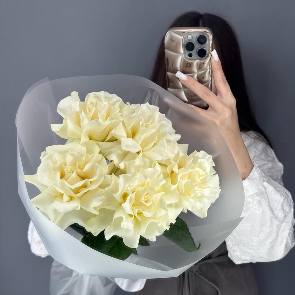 Монобукет из Француской розы Мондиаль🤍