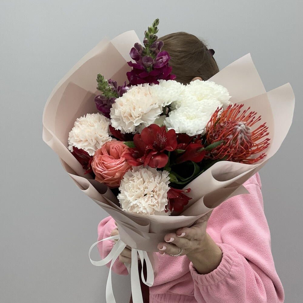 Букет авторский «Крем Чиз» 🌸