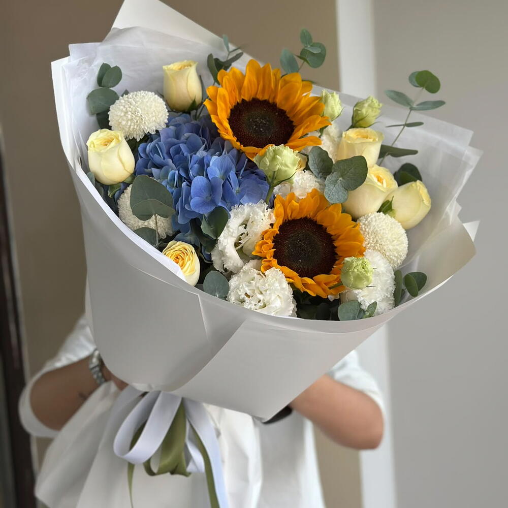 Букет «солнечная акварель» 🌻
