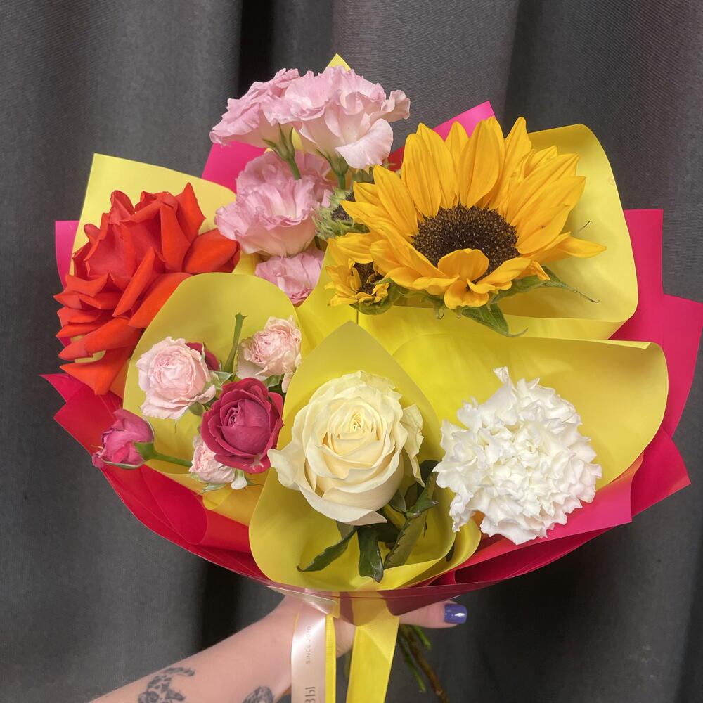 Мини-ДОФАМИНОВЫЙ букет 💐🌸