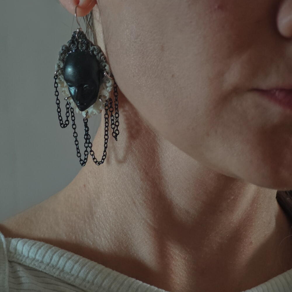 Серьги "Лица"