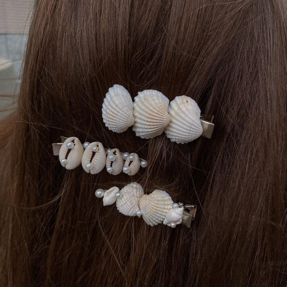 Заколки с ракушками 🐚